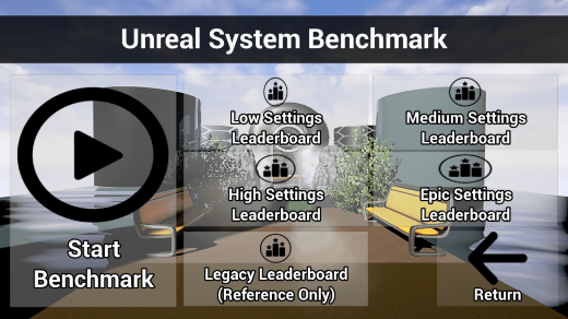 Unreal System Benchmark image